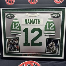 Joe Namath Signed Autographed New York Jets Inscribed Stat Jersey Fanatics LE 12