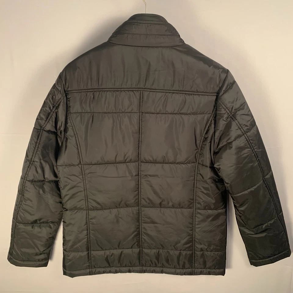 Bugatchi Outdoor Jacket Mens Padded Blazer Jacket Bib Full Zip Buttons M Black - Image 3 of 4