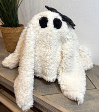 Pottery Barn Ms. Gus The Ghost Shaped Pillow Plush Halloween Fall 11" X 13"