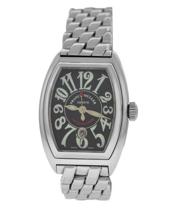 Franck Muller Conquistador 8001 L SC Steel Date Ladies Automatic 28MM Watch