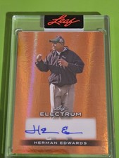 🏉2024 Leaf Electrum Herman Edwards Autograph #15/20🏉