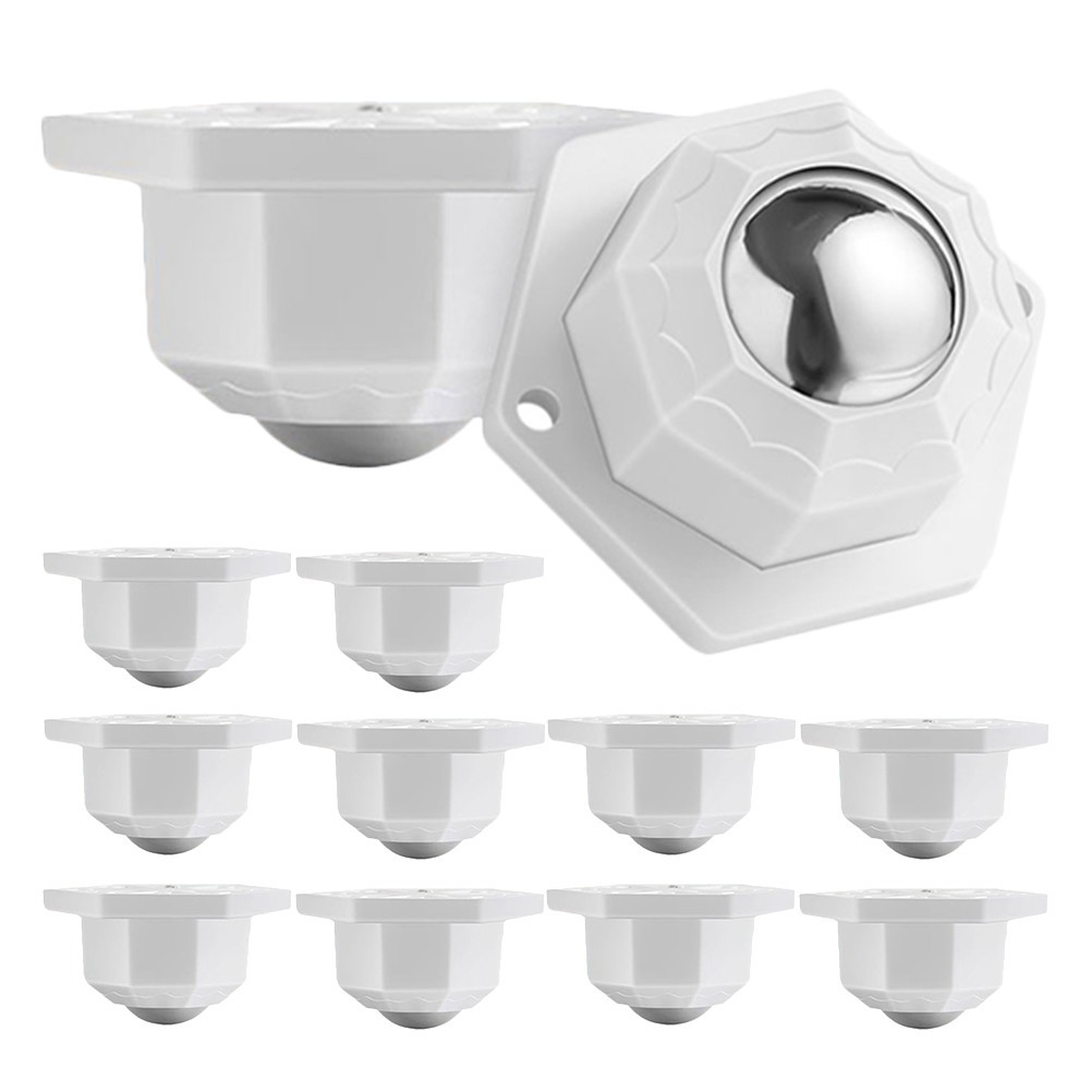12 Pcs 360 Degree Rotation Sticky Pulley Furniture Rollers Mini Caster Wheels