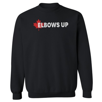 Canada Day - Elbows Up Maple Leaf Canada Support Unisex Crewneck Sweatshirt