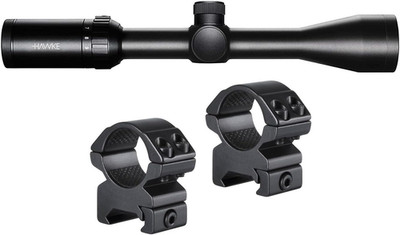 Vantage 3-9X40 Mil Dot Riflescope and  2-Pc Medium Weaver Rings Kit