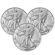 Lot of 3 - 2025 $1 American Silver Eagle 1 oz BU