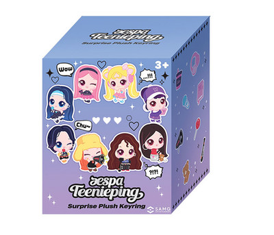 Teenieping x Aespa Surprise Plush Keyring   Random  Keychain