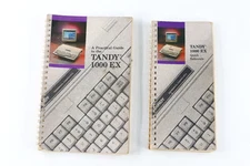 Tandy 1000 EX Quick Reference, Practical Guide Book Manual Lot