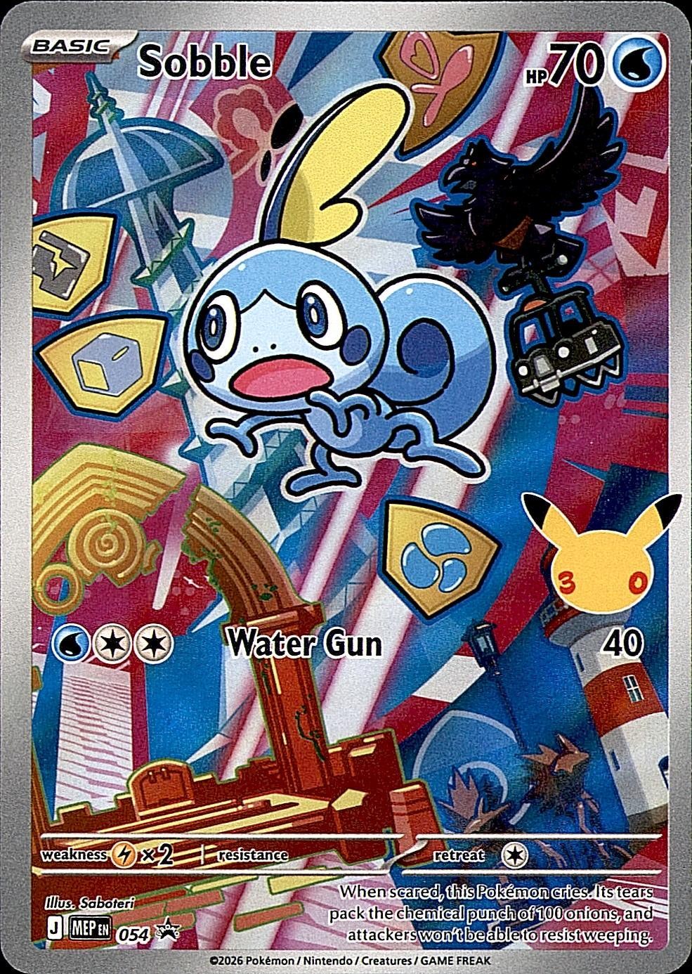 Sobble 054 Promo ME: Mega Evolution Promo Pokemon Holo Near Mint