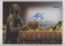 2023 Topps Midnight Horizon Signatures Dusk 69/75 Myles Turner #HS-MT Auto 7y2