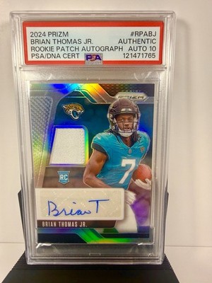 2024 Panini Prizm Rookie Patch Auto Brian Thomas Jr. #RPA-BJ /99 PSA 10 POP 1 !!