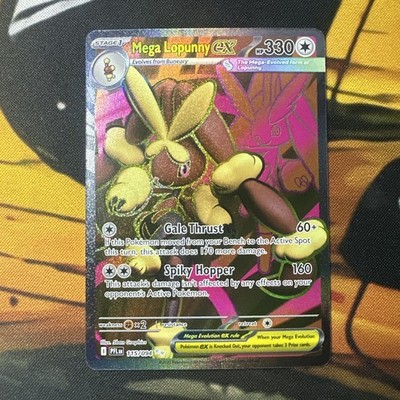 Mega Lopunny ex 115/094 Phantasmal Flames Holo Pokemon Full Art NM Free Shipping