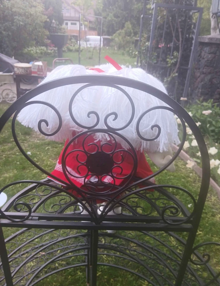 RARE HAND SIGNED Noel Christmas girl red Xavier Cabbage Patch soft little people - Image 3 of 4