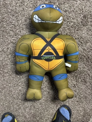 1992 LEONARDO TEENAGE MUTANT NINJA TURTLES 24" PRACTICE PAL PLUSH VINTAGE