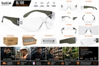 Lot of 35 Bollé BL100 Colorless Protective Glasses EN166 Anti-Scratch Pro