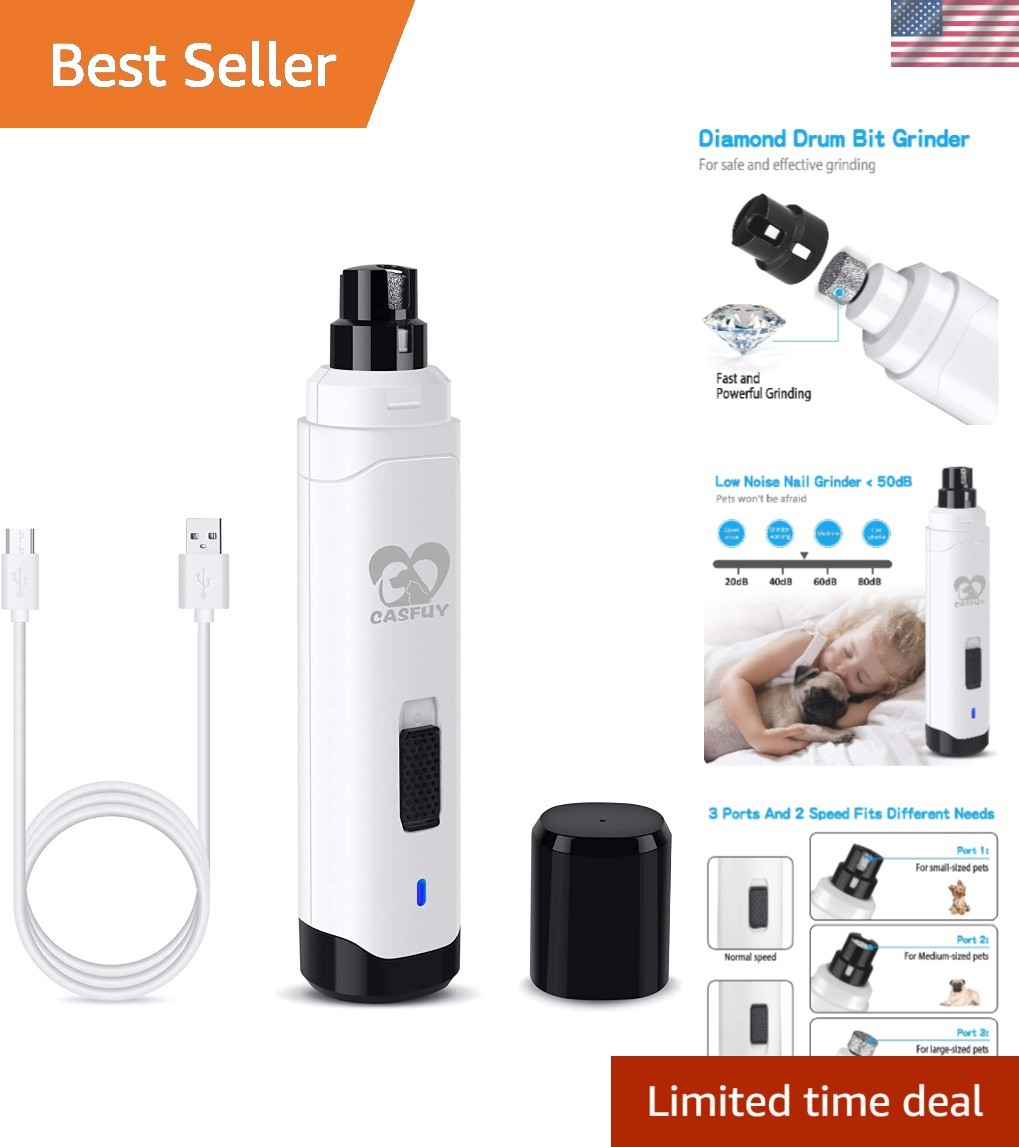 Safe and Precise Dog Nail Grinder for Small to Large Pets in