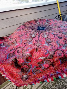 Paisley Kashmiri Antique Shawl Hand Embroidery Signed Wool Pieced Museum Ca 1850