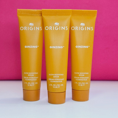 1.5 oz TOTAL ORIGINS Glow-Boosting Serum Boosts Radiance Vitamin C Hyaluronic