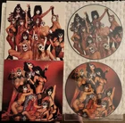 SET OF 2 33 12" LP PICTURE DISC KISS LICK IT UP + LOVE GUN JAPAN FAN CLUB EDIT