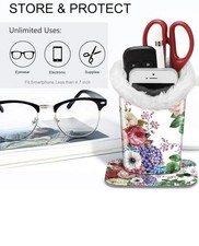 Plush Lined Eyeglasses Holder, Glasses Stand Case, Anti-scratch Glasses Storage