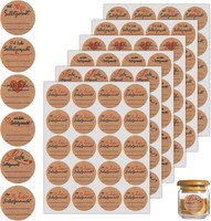 Etiketten Selbstklebend 600 StüCk Kraftpapier Rund 3,8Cm Zum Beschriften