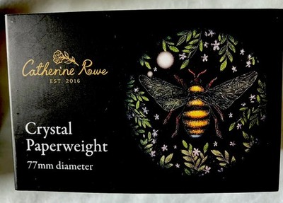 Catherine Rowe Honigbiene Kristall Kuppel Briefbeschwerer