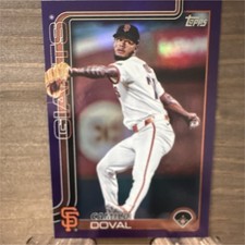 Topps Camilo Doval San Francisco Giants Purple 2025 Update US328 /250