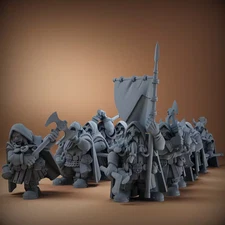 12 x  Fantasy Dwarves - AOS /Warhammer / Kings of War /  Wargames / D&D / Sigmar