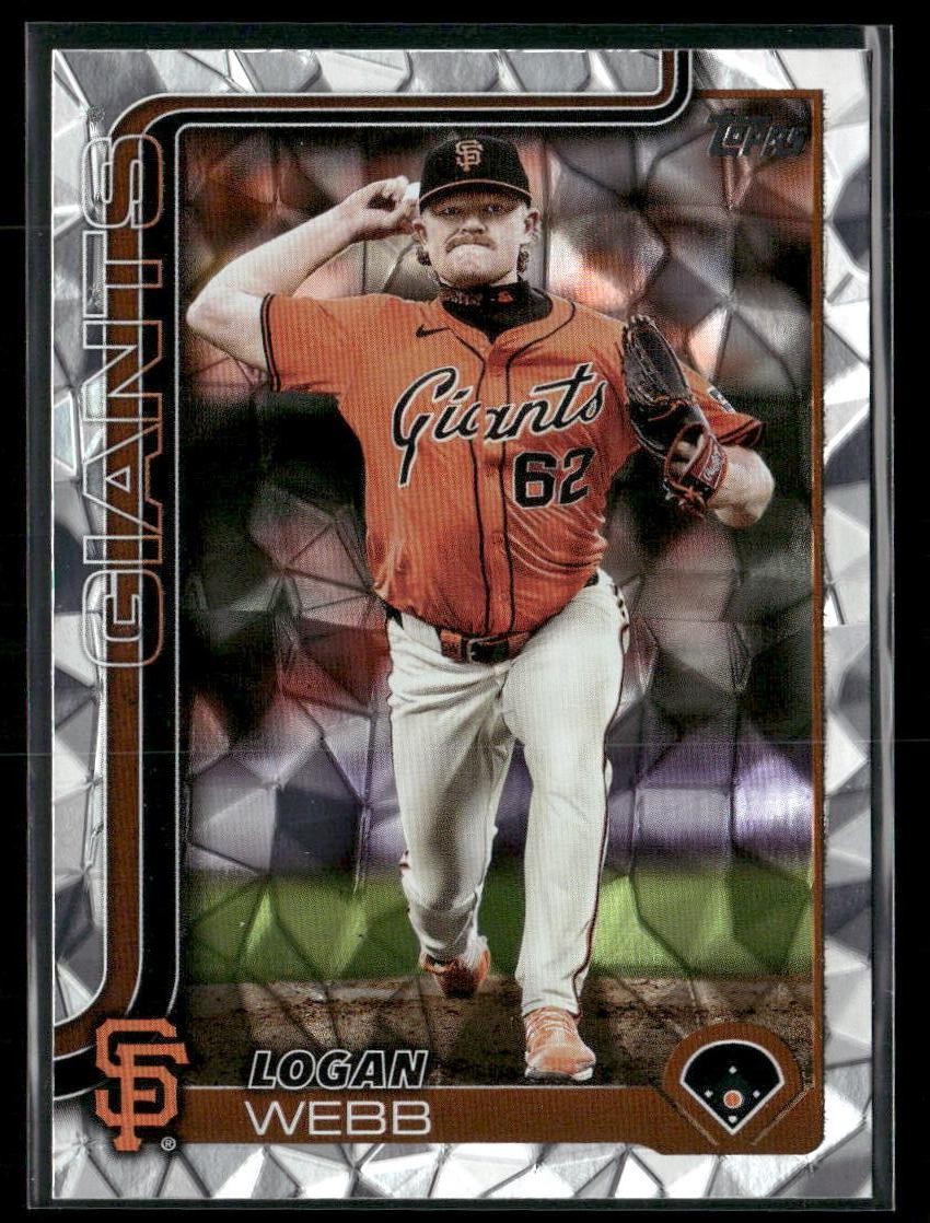 2025 Topps #242 Logan Webb Diamante Foil
