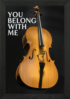 You belong with me Framed Wall Art Poster Canvas Print Picture