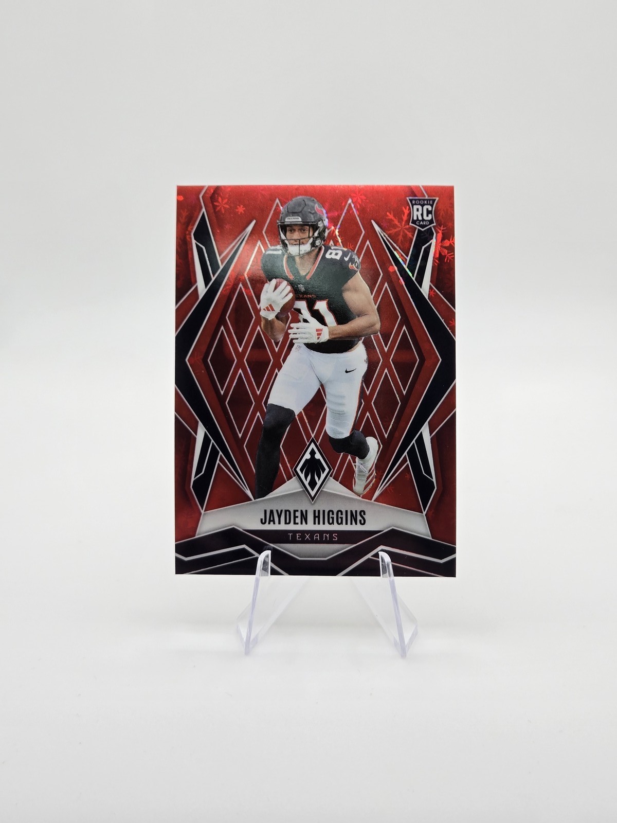Jayden Higgins 2025 Panini Phoenix RC Red Winter Prizm SP #/399 #180