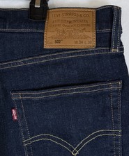 Levis 502 Jeans 34x30 Mens Taper Dark Blue Levi  s