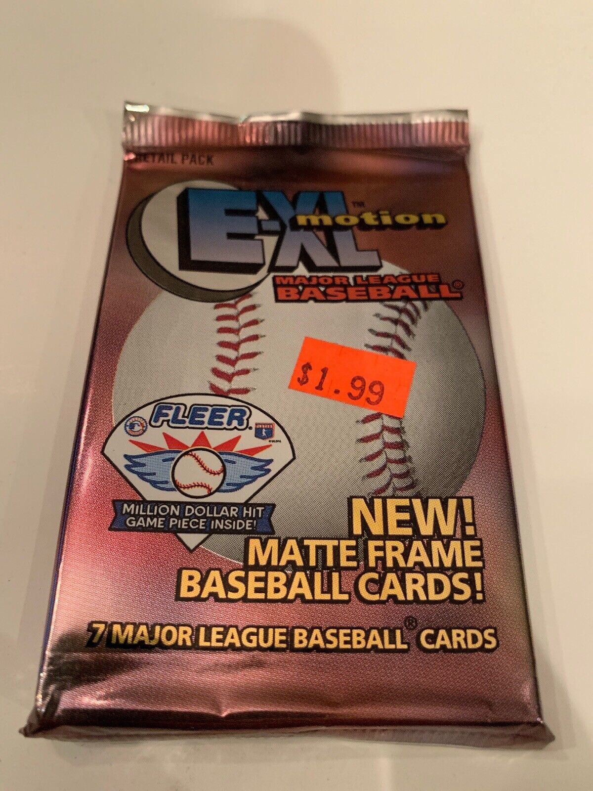 1996 Baseball Card Fleer E-XL Motion Pack,(1) Pack,Jeter!! (B159