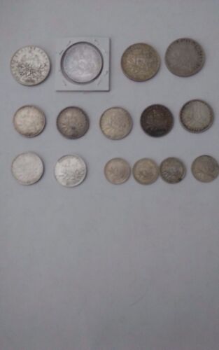 France/French Franc lot(21coin's)-silver(.8350) coinage