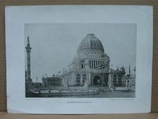 ADMINISTRATION BUILDING Vintage 1893 Columbian World Expo Picture
