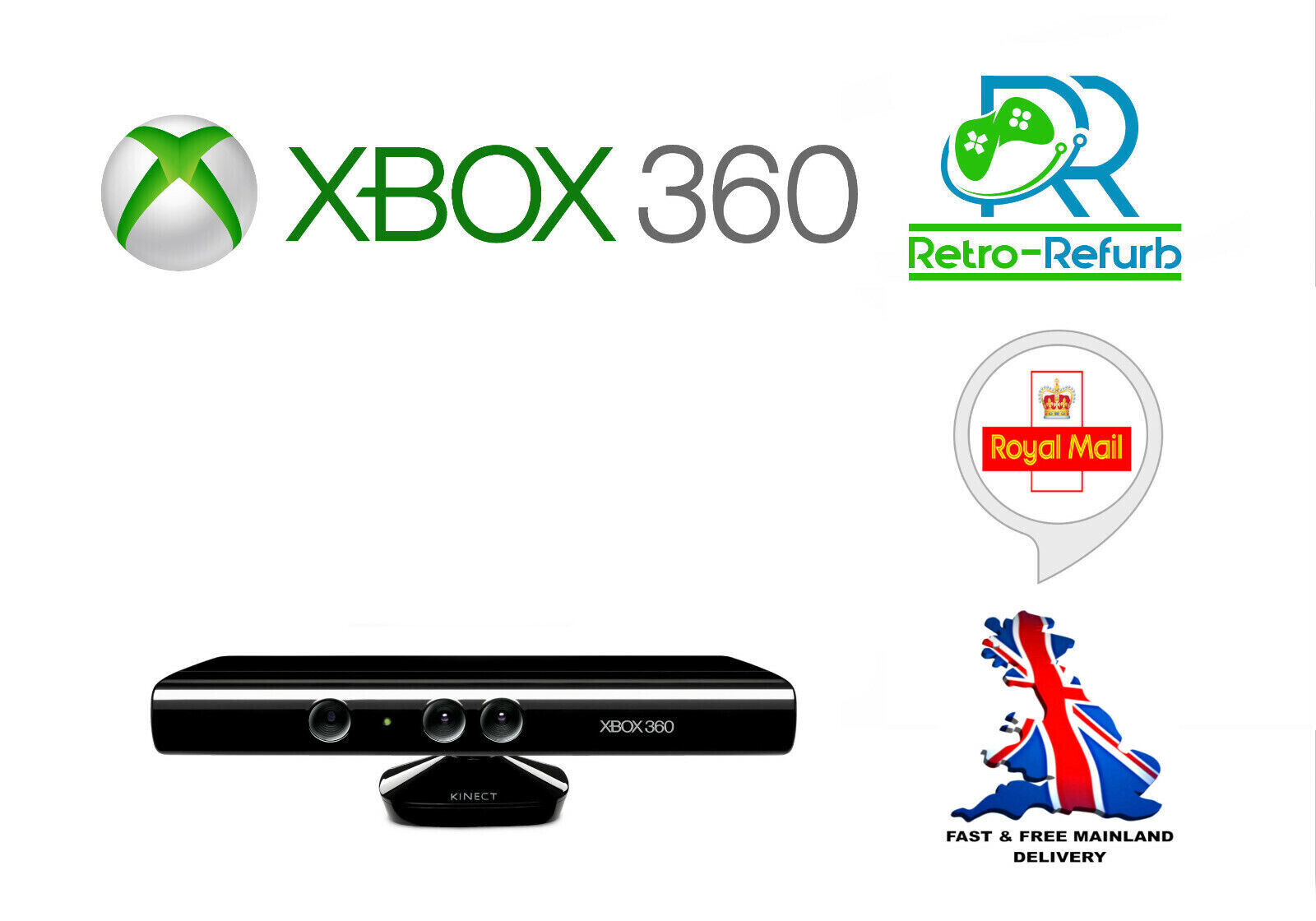 Sensor Kinect Branco Xbox 360 + 2 Jogos De Brinde - Desconto no Preço