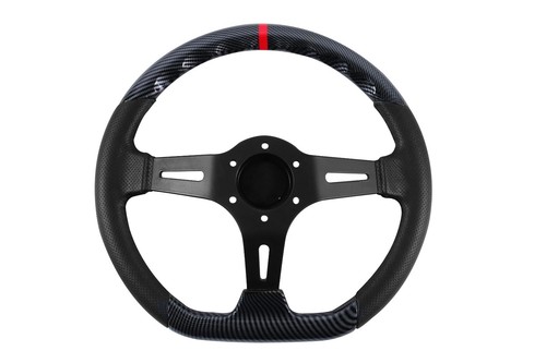 Steering Wheel Polaris 04-20 RZR 800 900 1000 XP Turbo Hub Can-Am X3 UTV RED - Picture 5 of 6