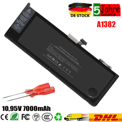 A1382 Akku für Original Apple MacBook Pro 15'' A1286 Ende 2011 Mitte 2012 7000mAh