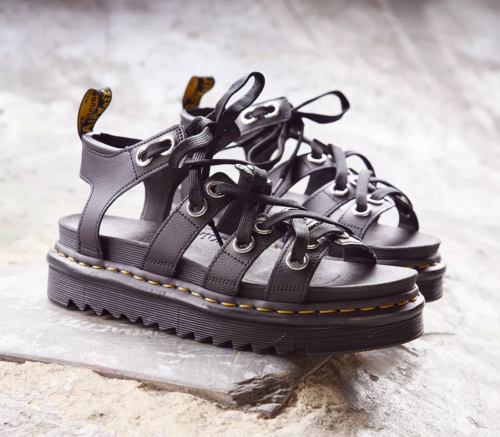 Dr. Martens Blaire Hardware Athena Black Leather Strap Sandals UK 3 / EU 36 - Picture 3 of 11