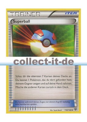 Pokemon XY 118/146 - Superball  Deutsch