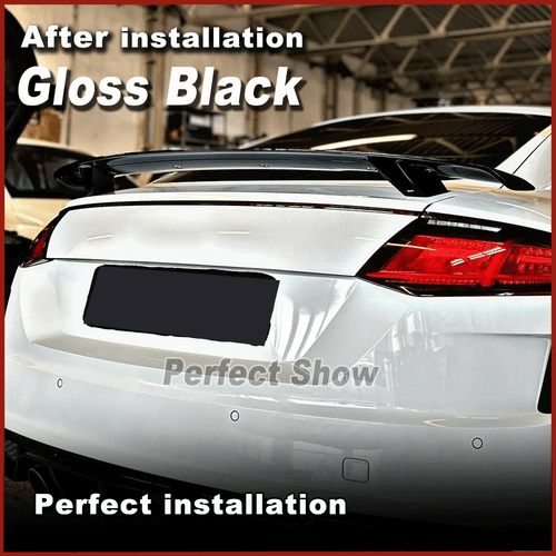 Glanz Schwarz Heckspoiler Spoiler Lippe Passt für Audi TT TTS 8J A5 A7 S7 RS7 A6 - Bild 7 von 12
