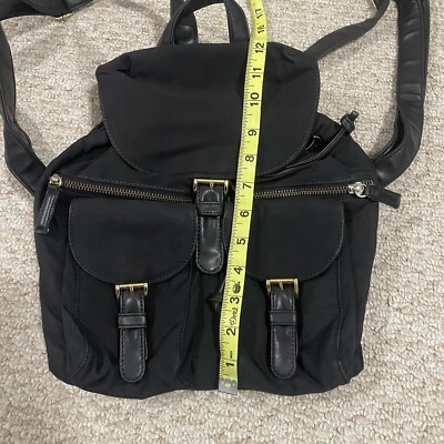 Enzo Angiolini Designer Black Nylon Backpack | eBay display picture 2