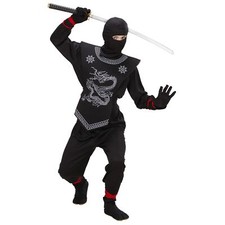 WIDMANN 74527 NINJA KOST&Uuml;M SCHWARZ 8/10 140CM #7452