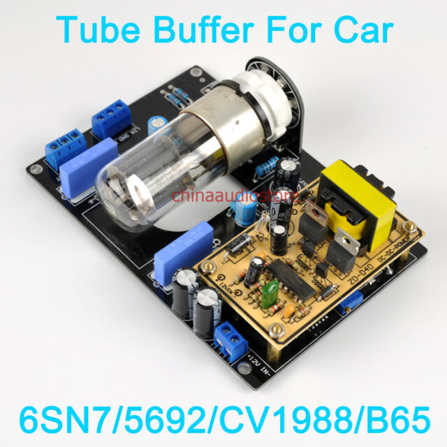 TS1 6SN7 CV1988 B65 Tube Buffer Preamp For Car Audio Car HIFI W/ Voltage Step-Up