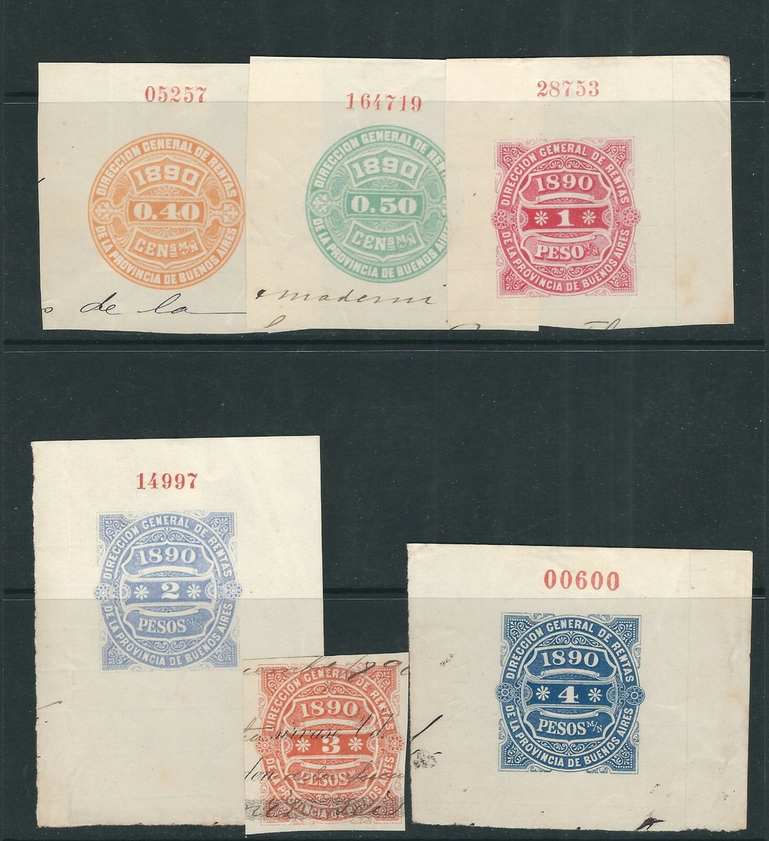Ｍ　アルゼンチン　ケニア　コイン ARGENTINA BUENOS AIRES 1890 REVENUE 'DIR. GEN. DE RENTAS' 6