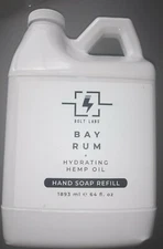 NEW Bolt Labs By Home & Body Company Hand Soap Refill  Bay Rum + Hemp Oil 64 Oz
