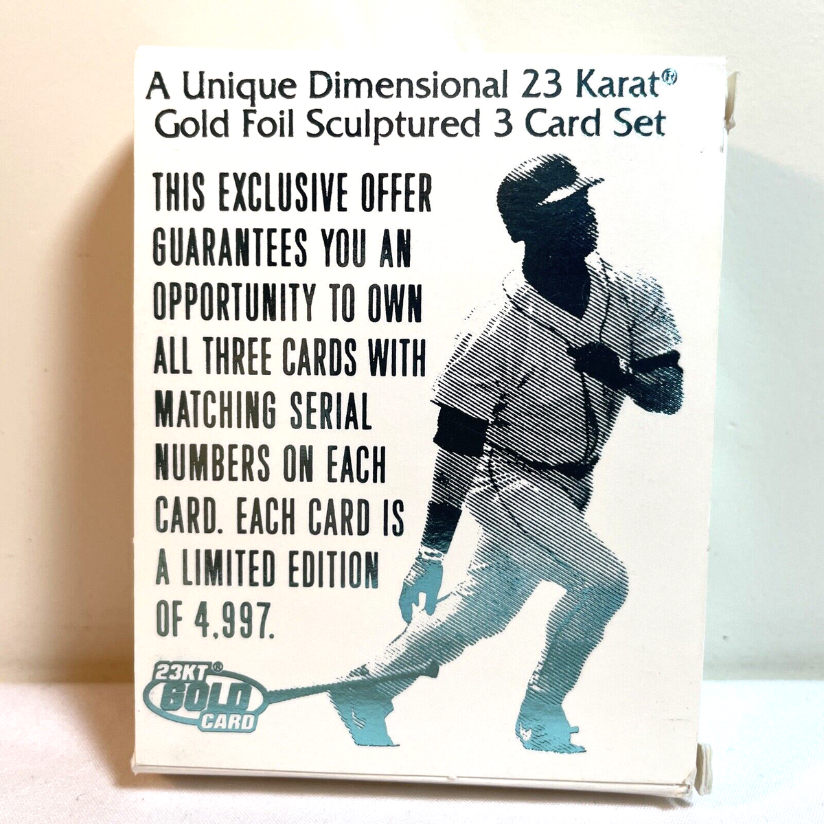 1996 KEN GRIFFEY JR. 23 Karat gold Bleachers Card with COA #1990 