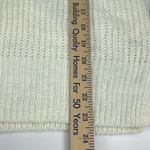 Juniors Womens Knit Sweater Size Small S Winter White Soft Long Sleeve NWT - Picture 3 of 6