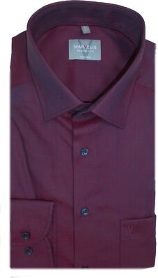 Marvelis Hemd Comfort Fit bordeaux gemustert 7004.44.35