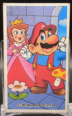 MARIO Princess Peach SUPER MARIO BROS Card Menko 1985 Nintendo