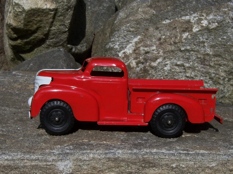 Vintage Marx Pressed Steel Firestone Pickup Truck Rare Good Original Condition - Image 2 of 4